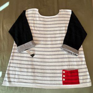 NWT Margaret Winters SS sweater, Lg
